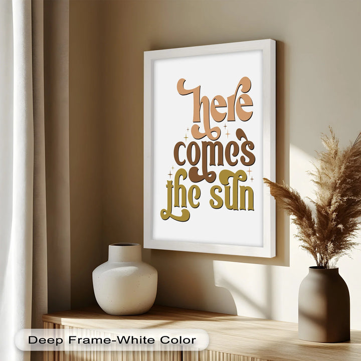 Here Comes the Sun – Positive Vibes Oil Painting - MyPhotoStation