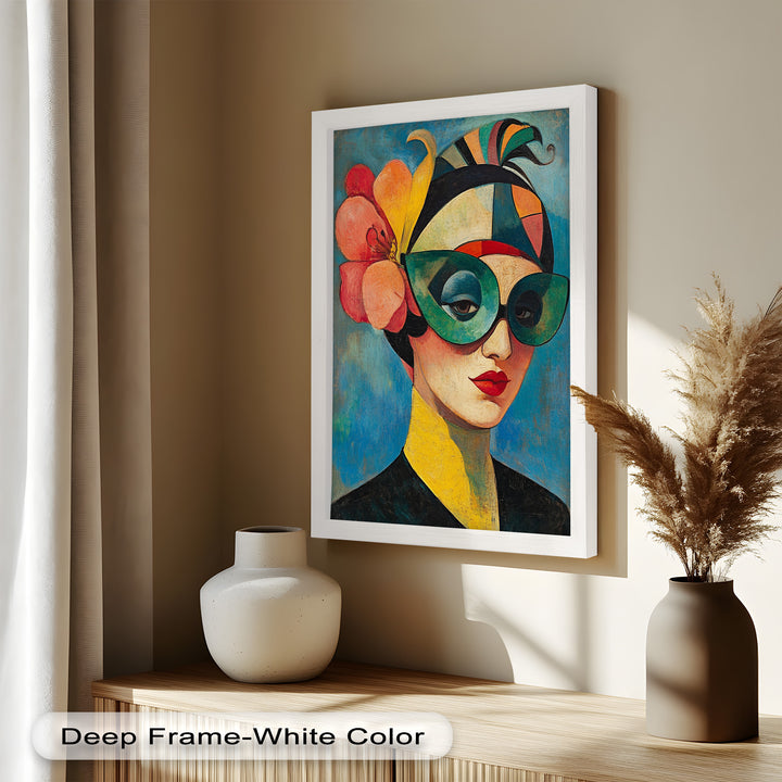 Retro Elegance Oil Painting – Fauvism Woman