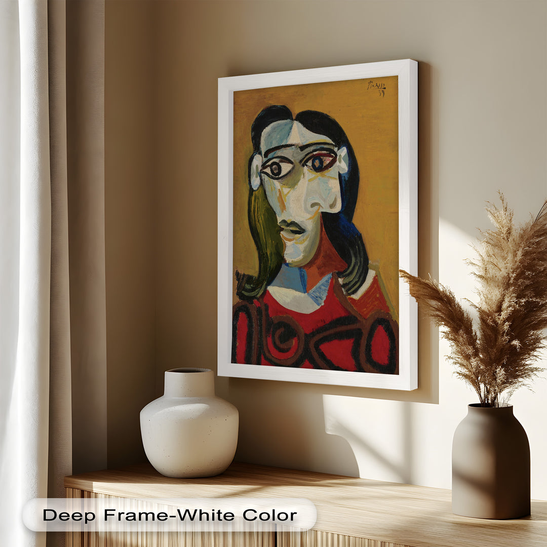 Abstract Portrait with Red Garment - Picasso Oil Painting