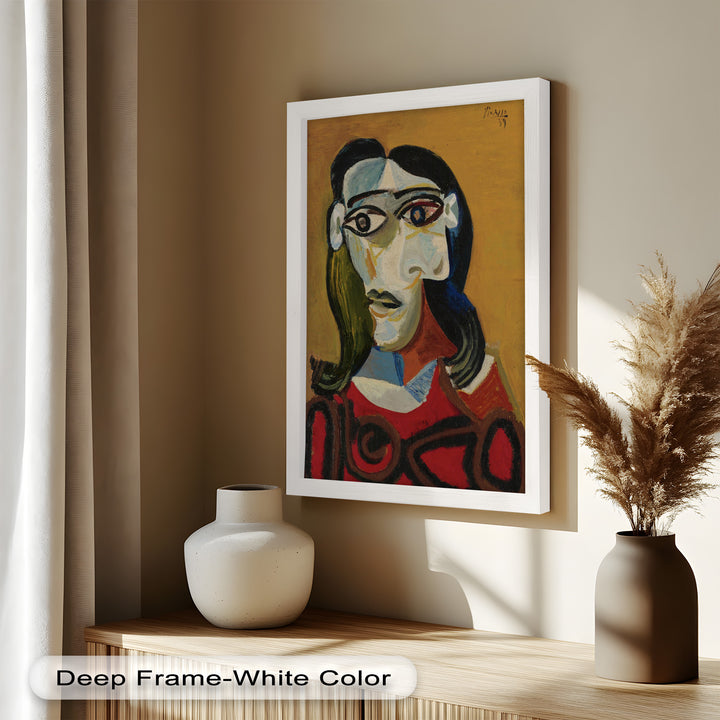 Abstract Portrait with Red Garment - Picasso Oil Painting
