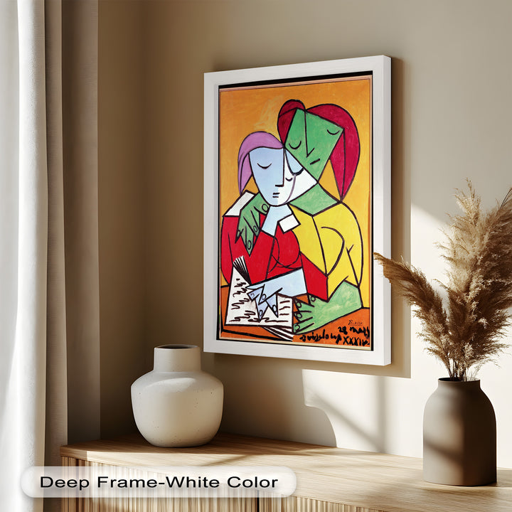 Harmony in Study – Embrace of Minds Picasso Oil Painting