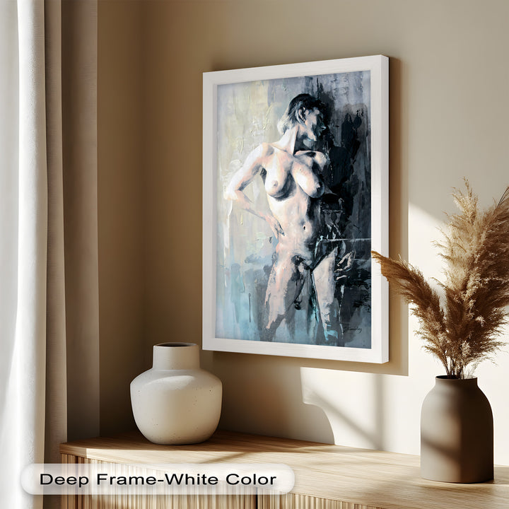 Still in the Shadows – Contemporary Nude Oil Painting