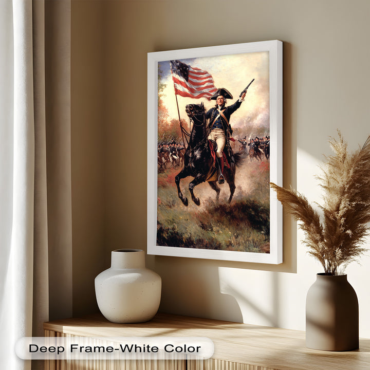 Ride of the Republic – Patriotic Commander Oil Painting