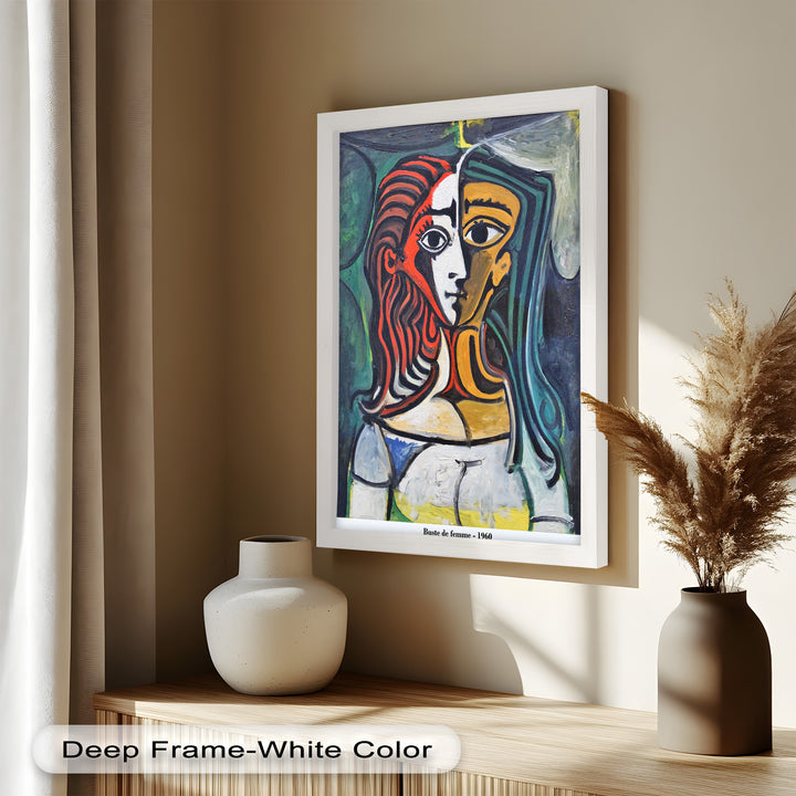 Dual Gaze – Buste de Femme Inspired Picasso Oil Painting