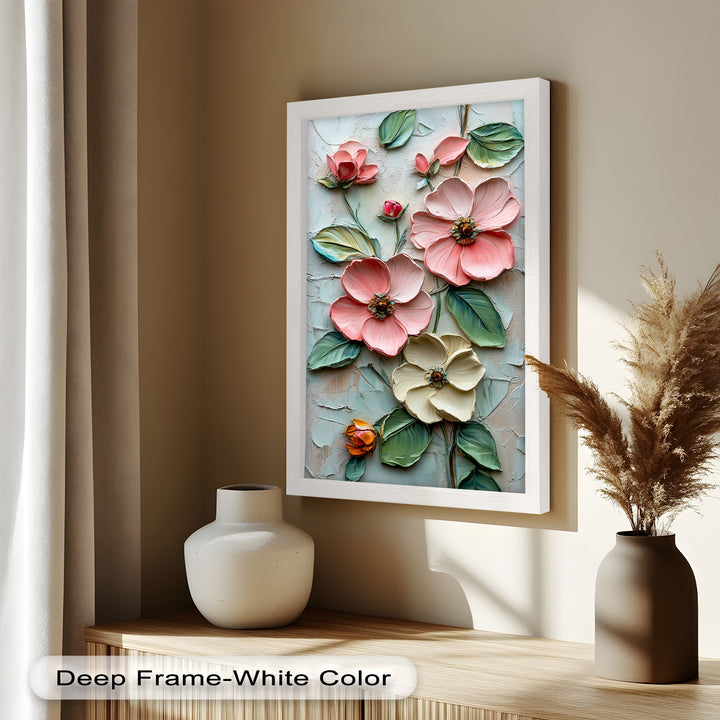 Petal Whispers – Floral Elegance Flower Oil Painting