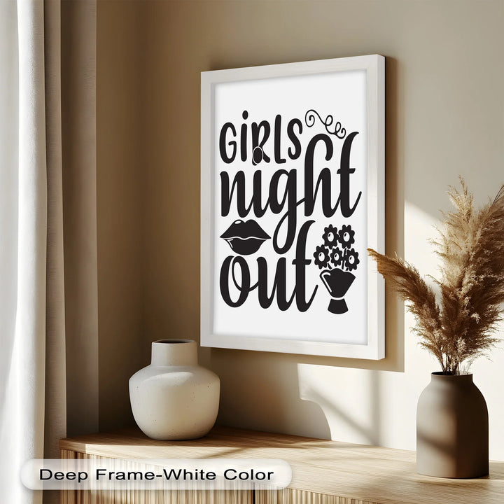Girls Night Out – Typography Oil Painting - MyPhotoStation