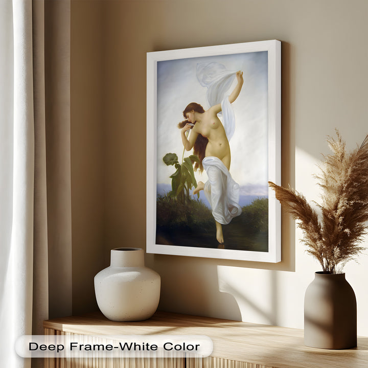 Whispers of the Wind – Classical Nude Goddess Renaissance Oil Painting