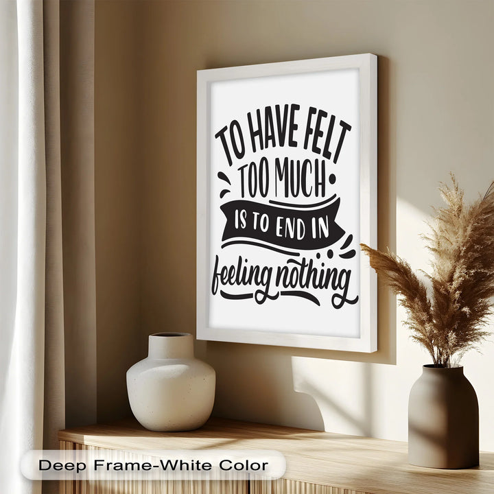 Monochrome Typography Oil Painting – Poetic Melancholy in Modern Wall Art
