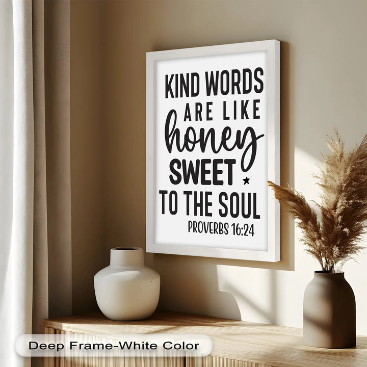 Kind Words Like Honey – Proverbs 16:24 Oil Painting - MyPhotoStation