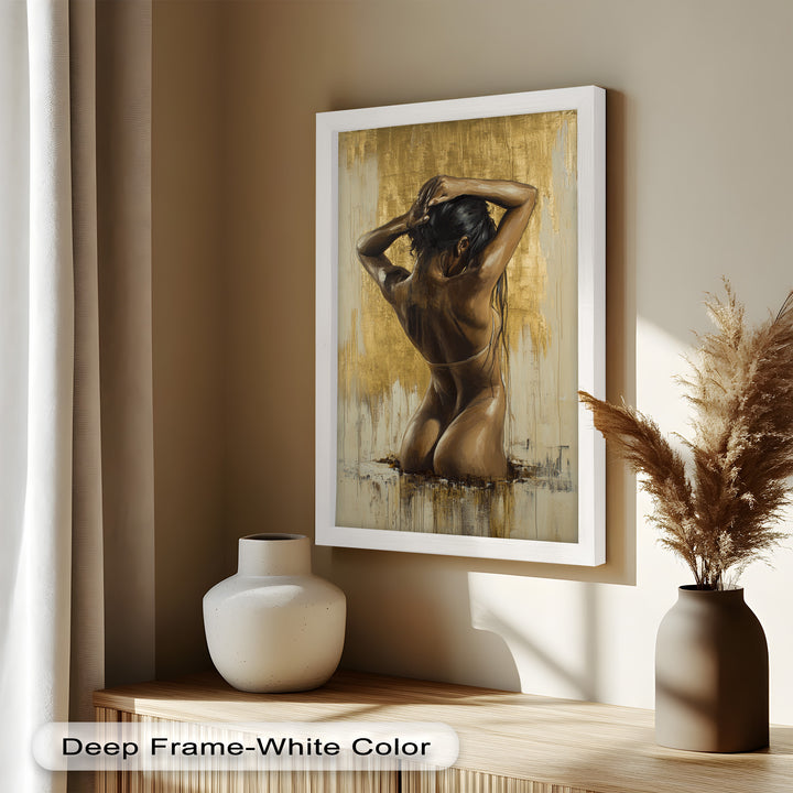 Golden Silence – Contemporary Figurative Nude Oil Painting
