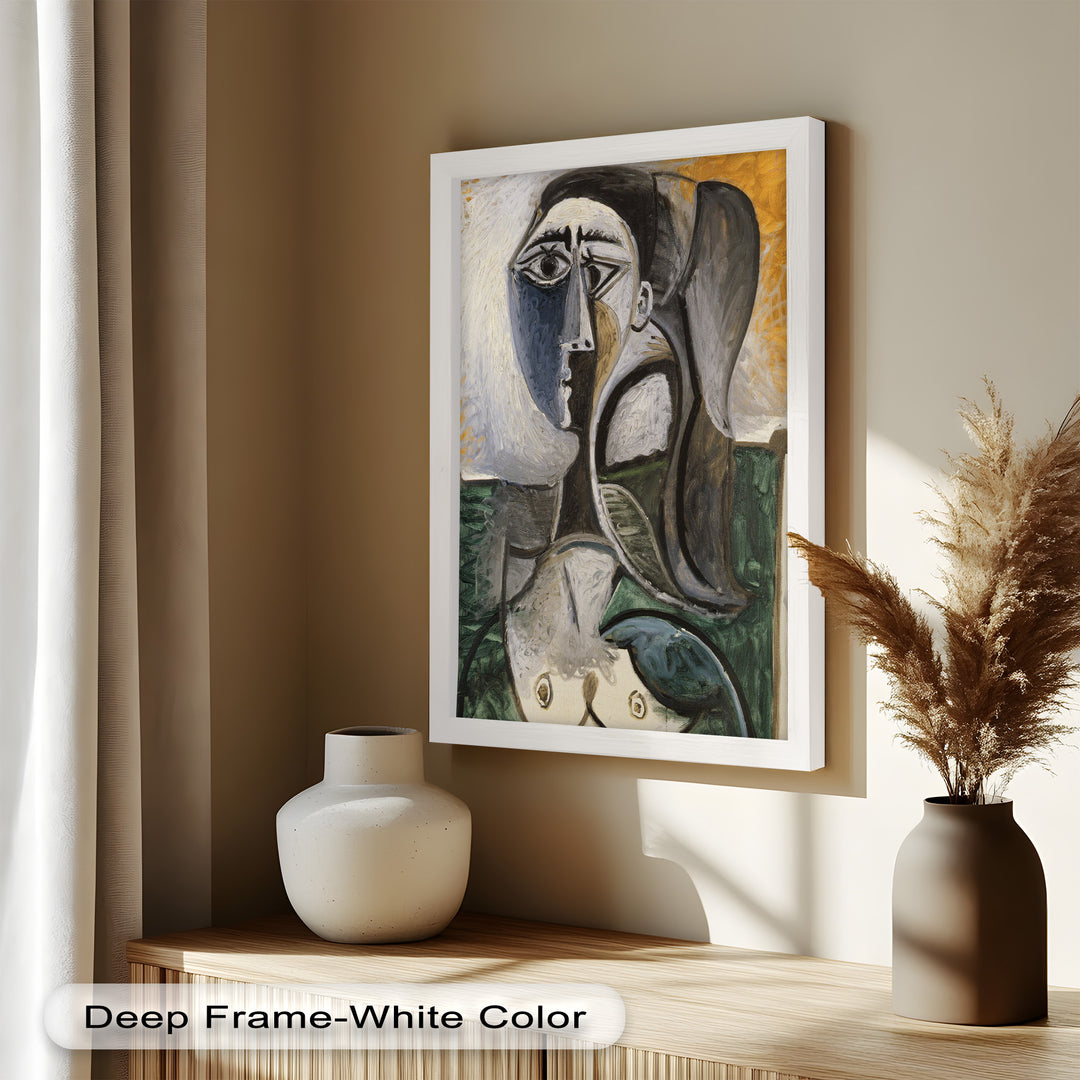 Fragmented Grace – Expressive Female Form in Picasso-Style Oil Painting