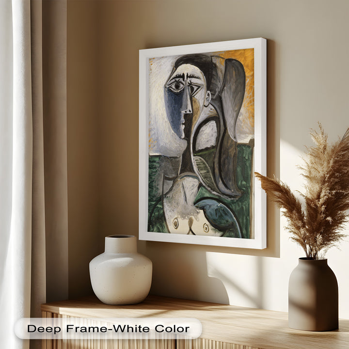 Fragmented Grace – Expressive Female Form in Picasso-Style Oil Painting