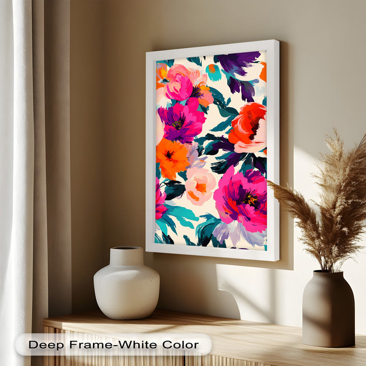 Bold Boho Bloom – Fauvist Floral Explosion Oil Painting