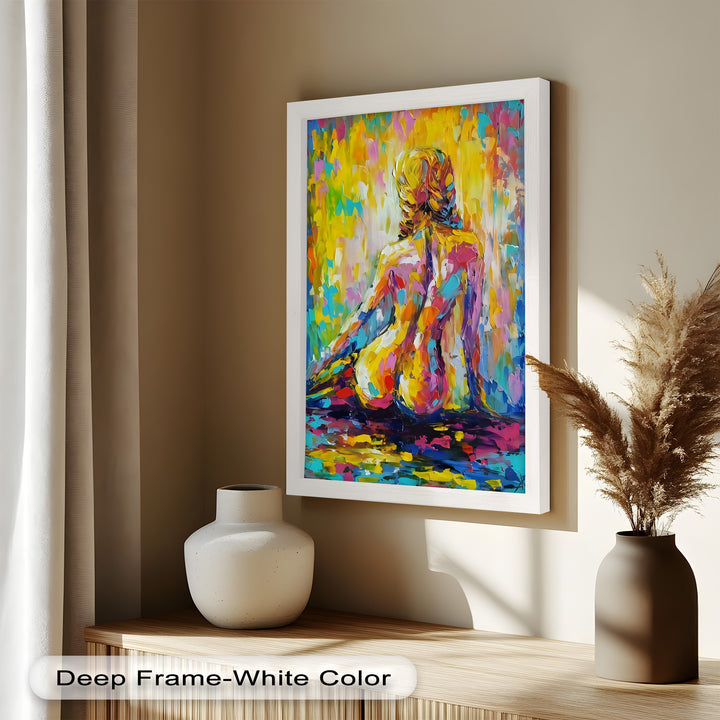 Radiant Reverie – Colorful Nude Impressionist Oil Painting