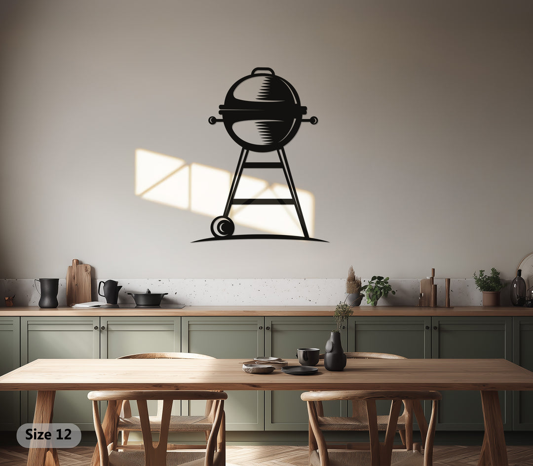 Barbecue Grill – Outdoor Cooking Metal Wall Art