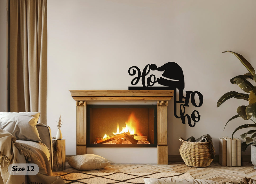 هو هو هو – ديكور مدفأة سانتا هات المعدنية