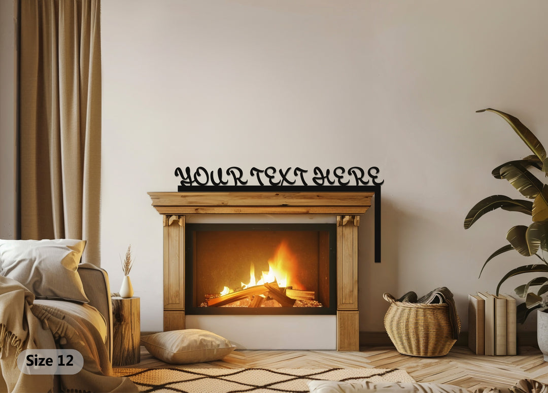 أناقة شخصية – نص مخصص فن جداري معدني