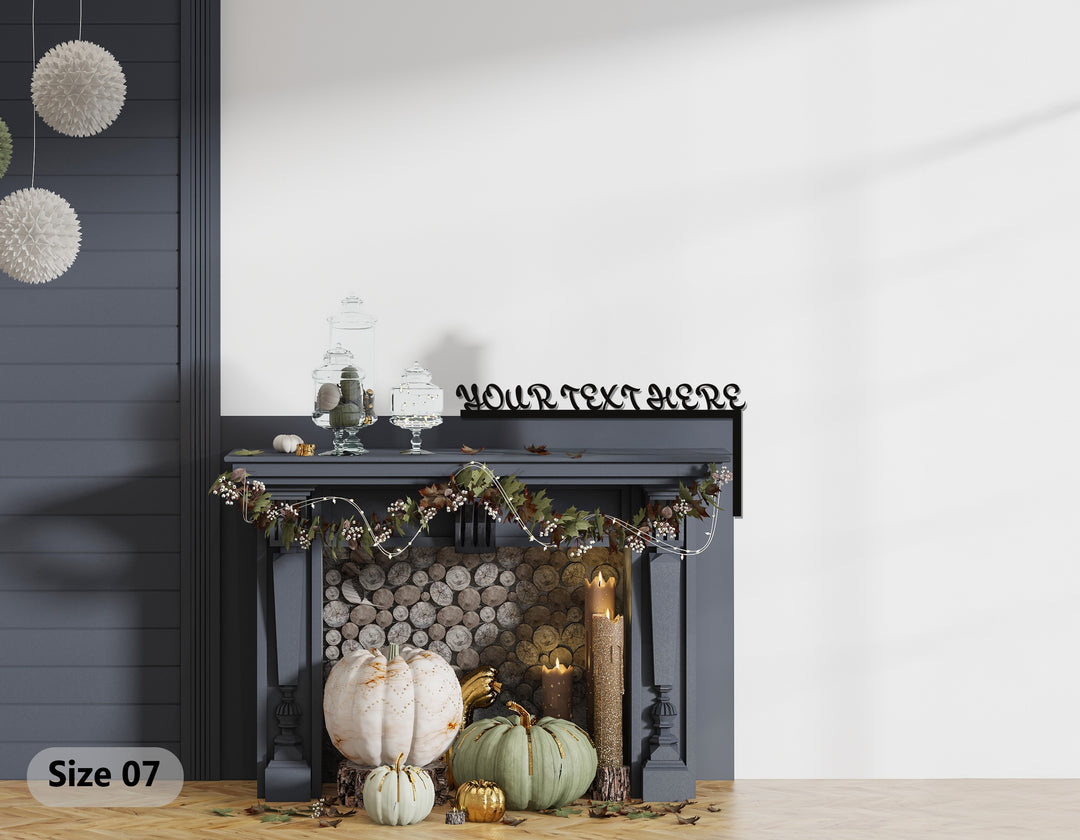 أناقة شخصية – نص مخصص فن جداري معدني