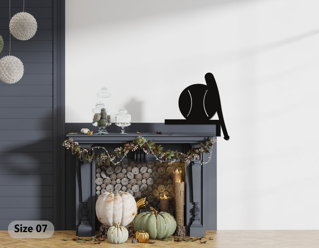 Home Run Spirit – Bate y pelota de béisbol Decoración De Pared Metal