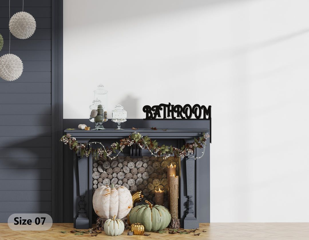 ديكور باب معدني كلاسيكي للحمام