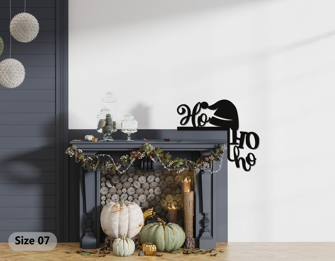 هو هو هو – ديكور مدفأة سانتا هات المعدنية