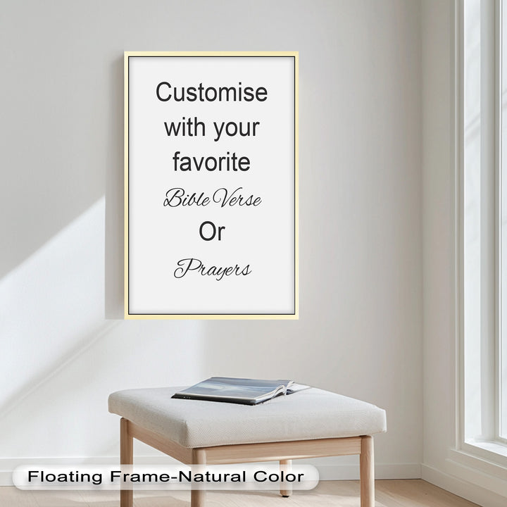 Faith-Inspired Custom Oil Painting – Christian Wall Art with Your Message
