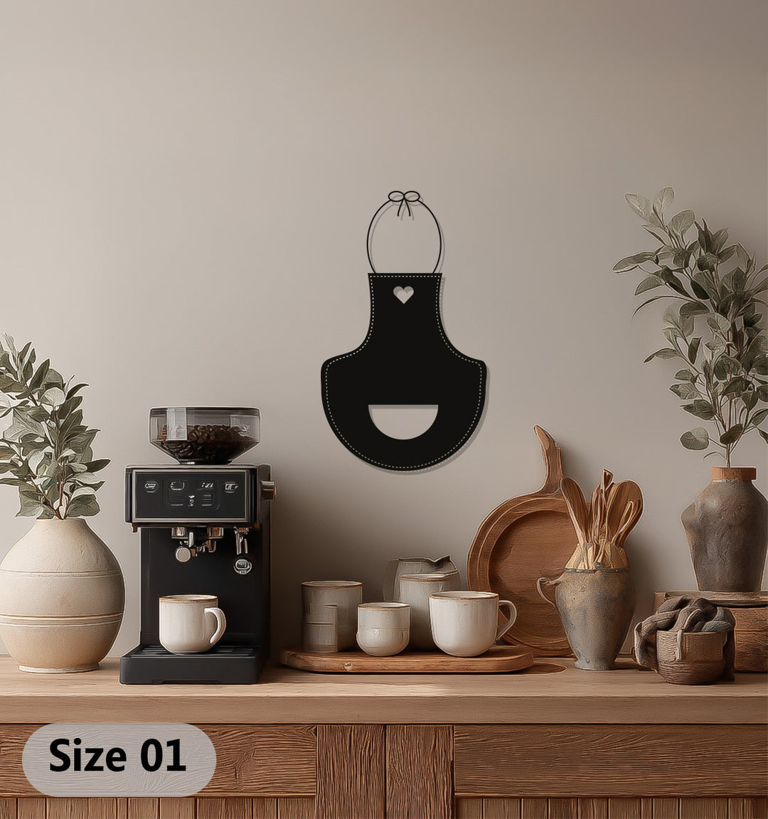 Heart Apron – Kitchen Metal Wall Art
