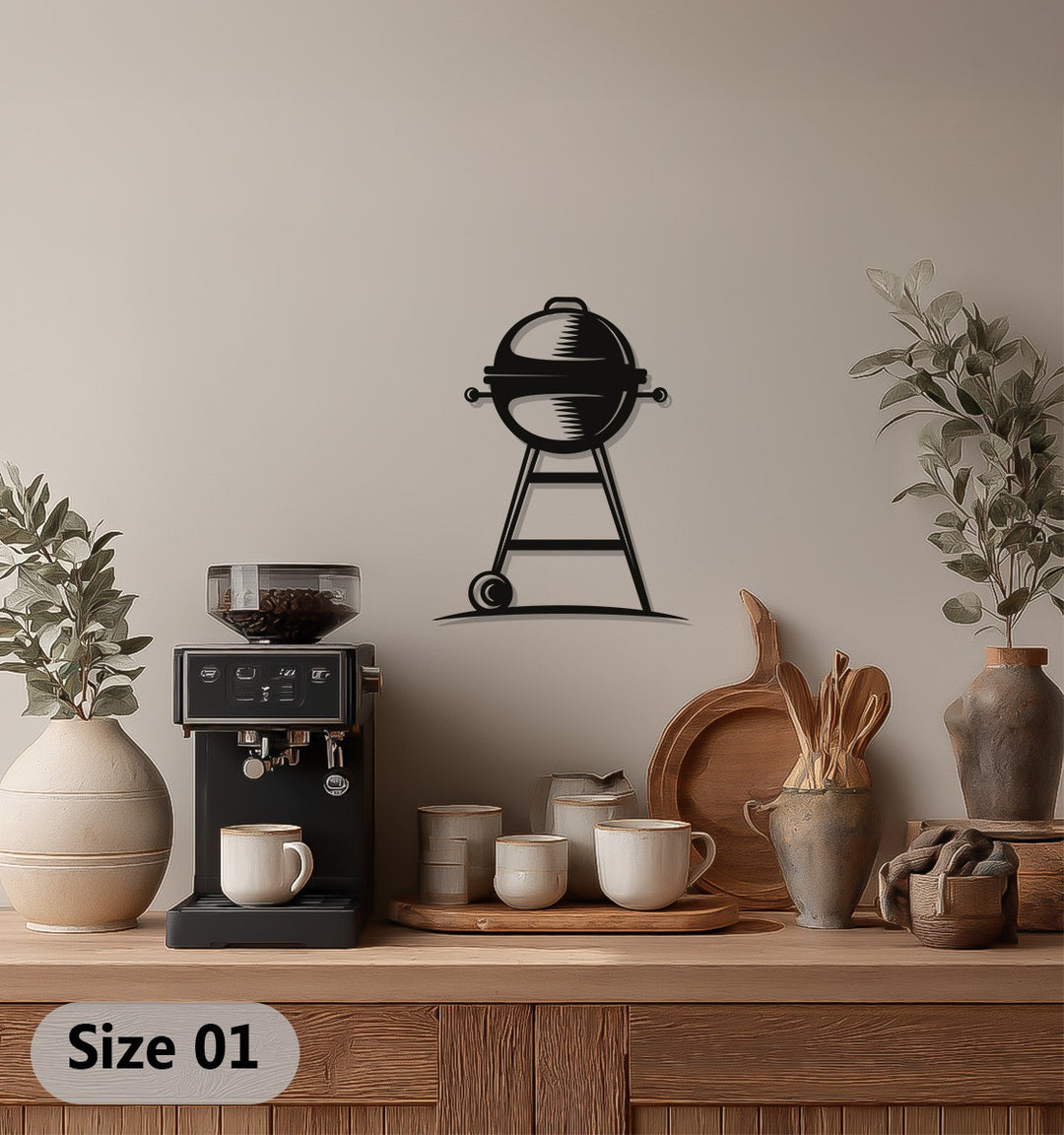 Barbecue Grill – Outdoor Cooking Metal Wall Art