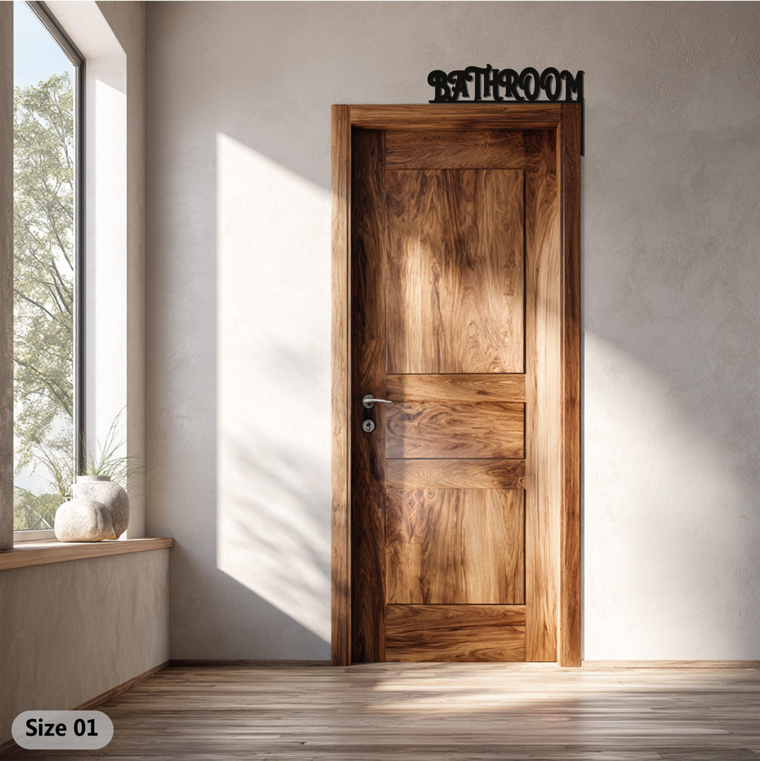 ديكور باب معدني كلاسيكي للحمام