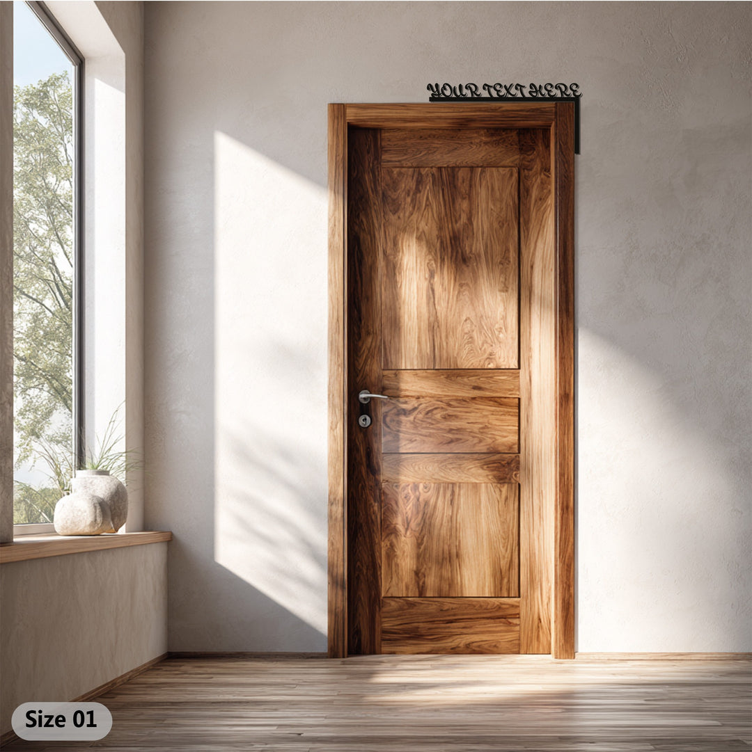 أناقة شخصية – نص مخصص فن جداري معدني