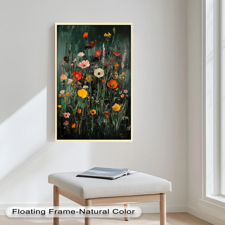Wild Meadow Bloom – Colorful Field Flowers Flower Oil Painting
