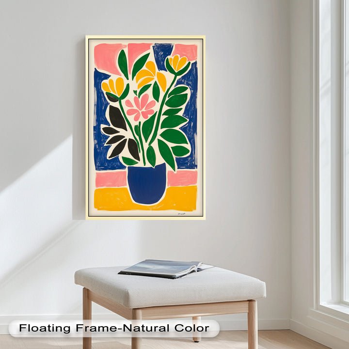 Vibrant Vase Composition – Modern Fauvist Oil Painting