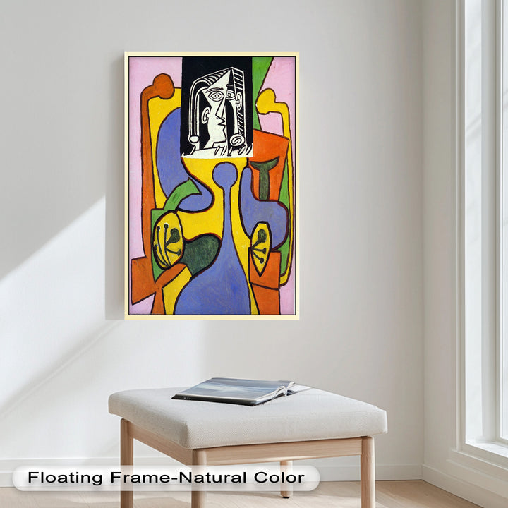 The Mask of Form – Bold Geometric Expression Picasso Oil Painting