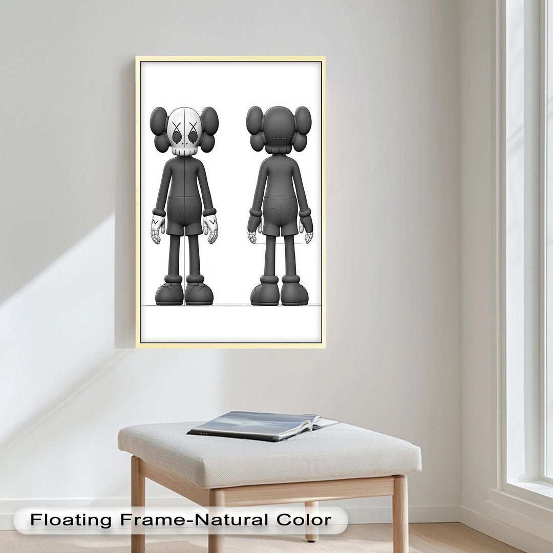 Binäre Dualität – KAWS Ölgemälde