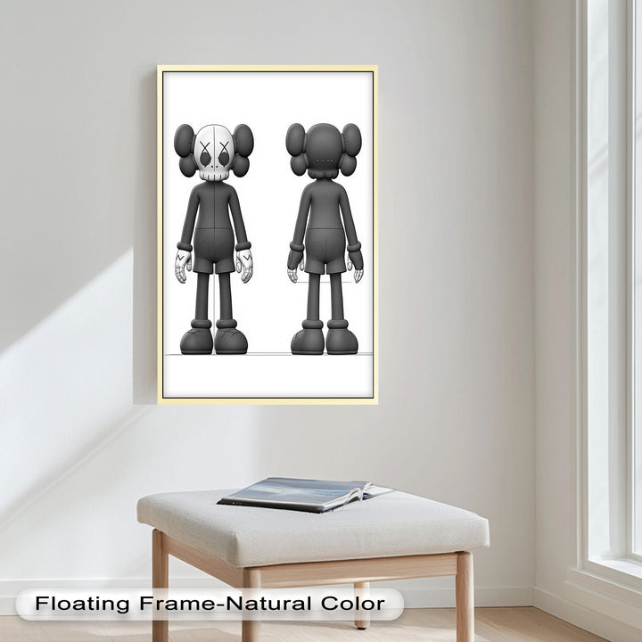 Binäre Dualität – KAWS Ölgemälde