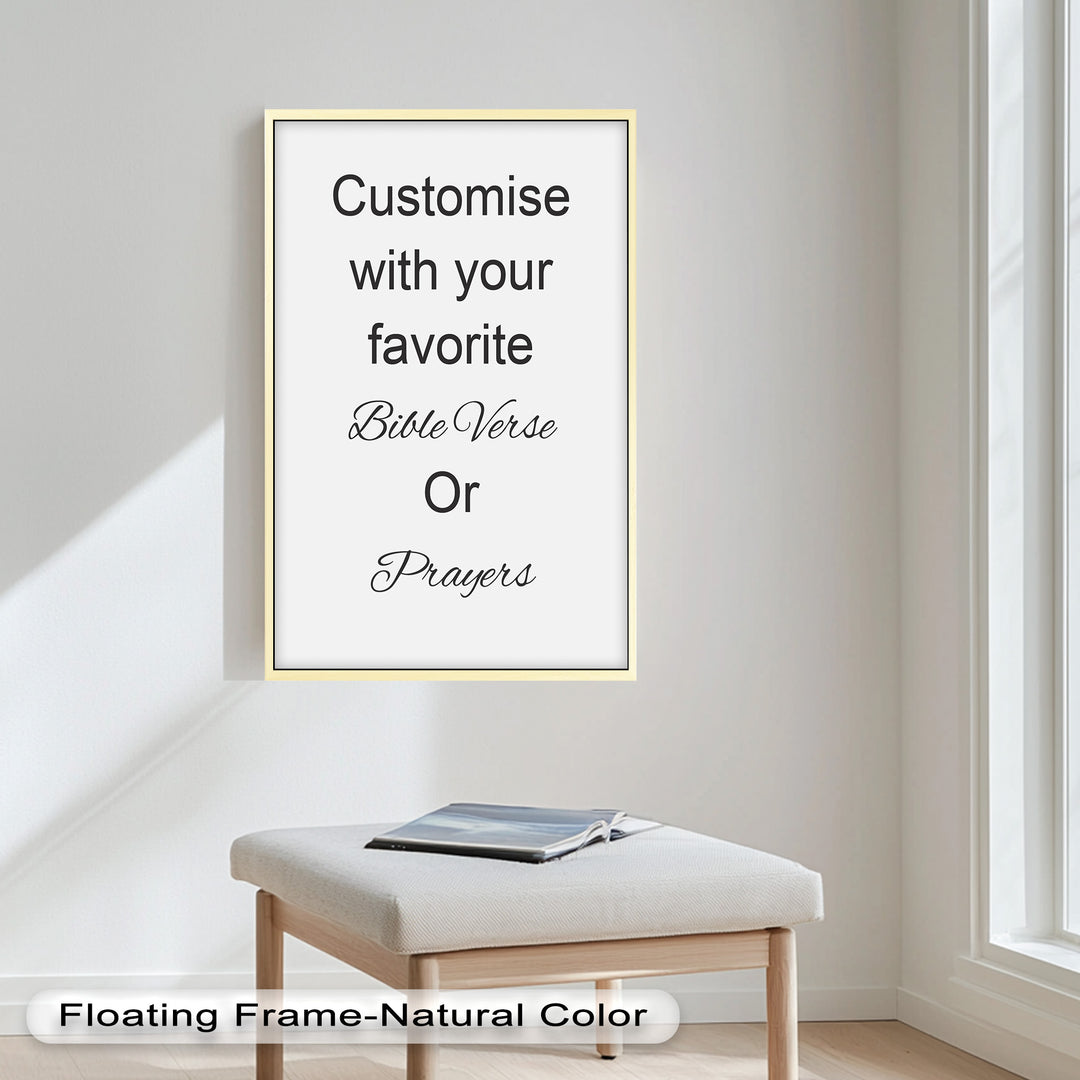 Custom Bible Verse Wall Art – Personalized Oil Painting