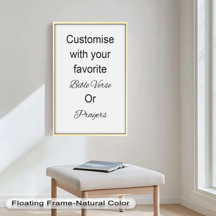 Custom Bible Verse Wall Art – Personalized Oil Painting