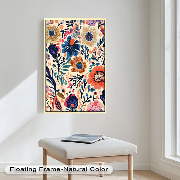 Garden Reverie – Expressive Boho Floral Oil Painting
