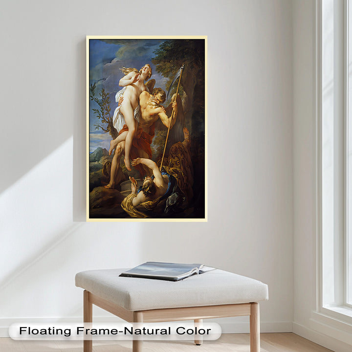 The Seizure of Beauty by Time – Mythological Renaissance Nude Oil Painting