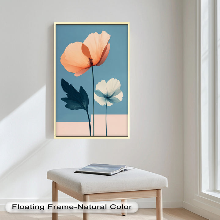 Serene Bloom – Boho Floral Oil Painting