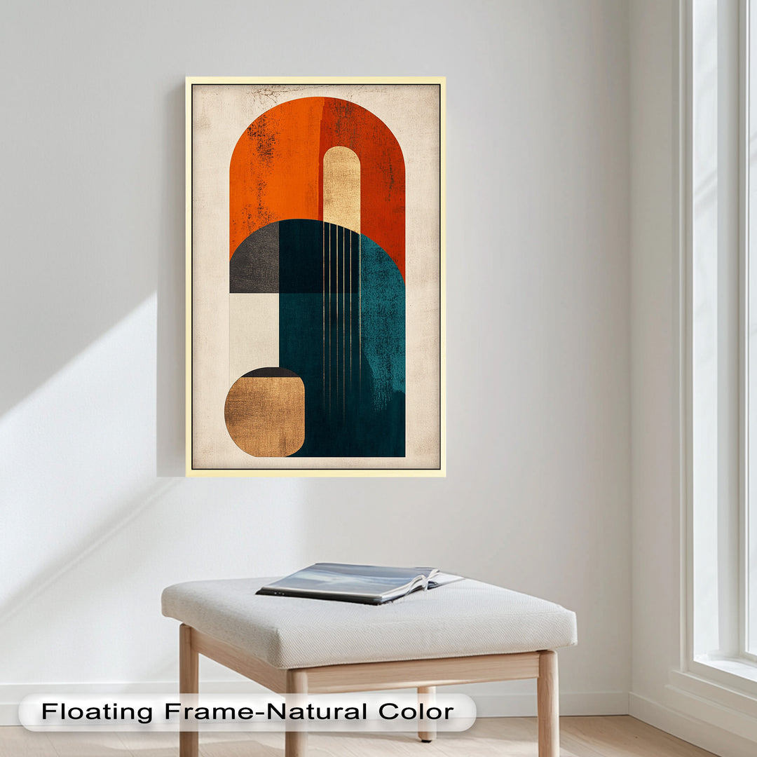 Modern Resonance – Abstract Geometric Oil Painting
