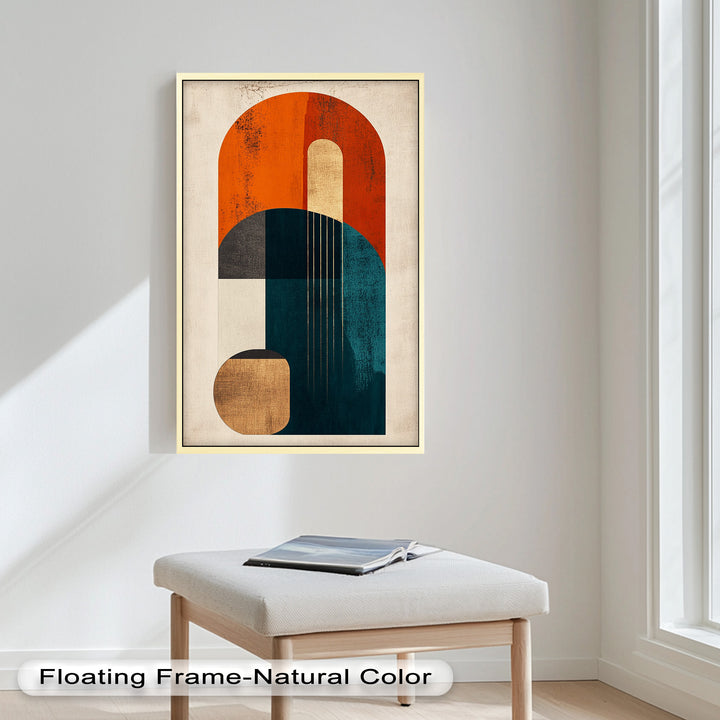 Modern Resonance – Abstract Geometric Oil Painting