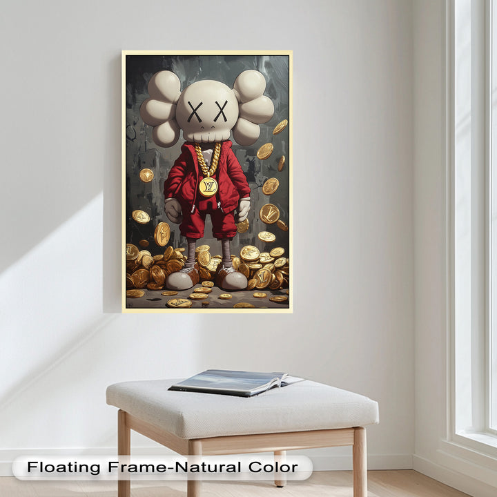 Luxury Drop – KAWS Companion Oil Painting