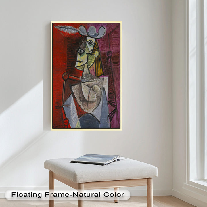 Knight of Angled Dreams – Picasso Cubist Oil Painting