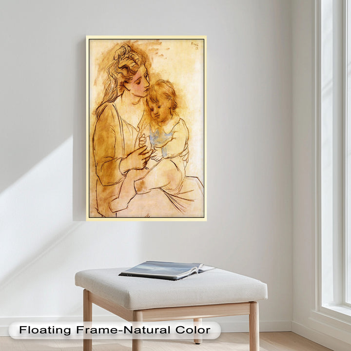 Tender Affection – Mother and Child Picasso Oil Painting