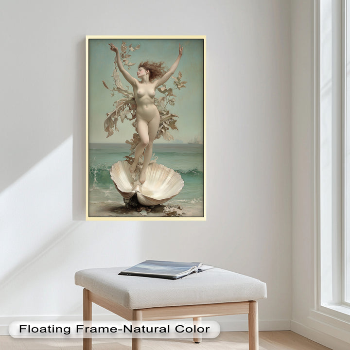 Ethereal Awakening – Renaissance Venus Rising Oil Painting