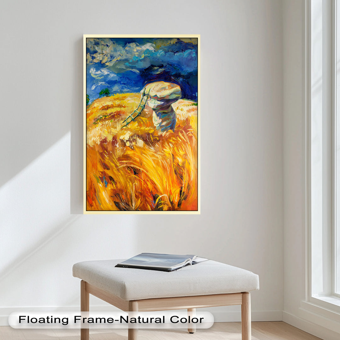 Golden Harvest – Impressionist Oil Painting