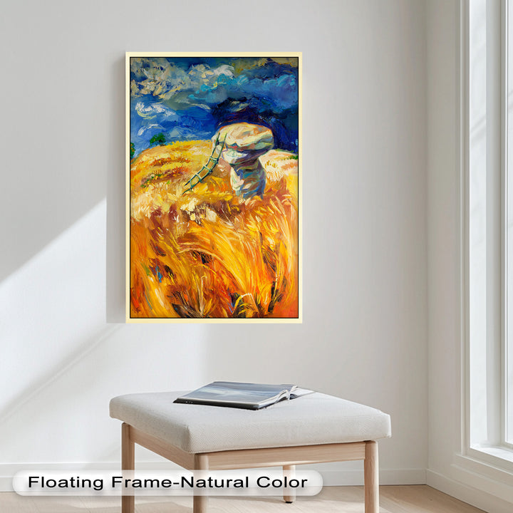 Golden Harvest – Impressionist Oil Painting