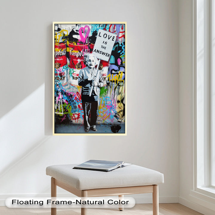 Einstein’s Protest – Banksy Oil Painting