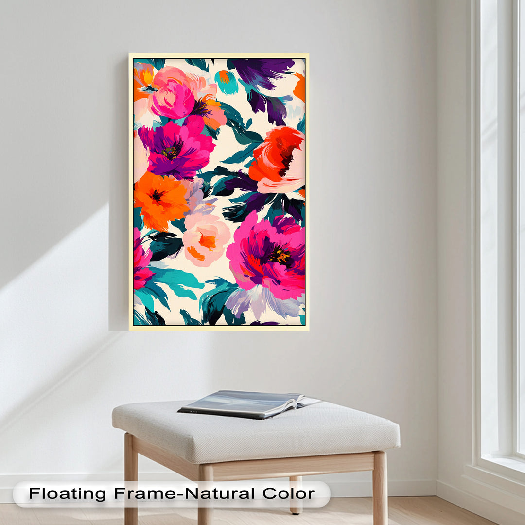 Bold Boho Bloom – Fauvist Floral Explosion Oil Painting